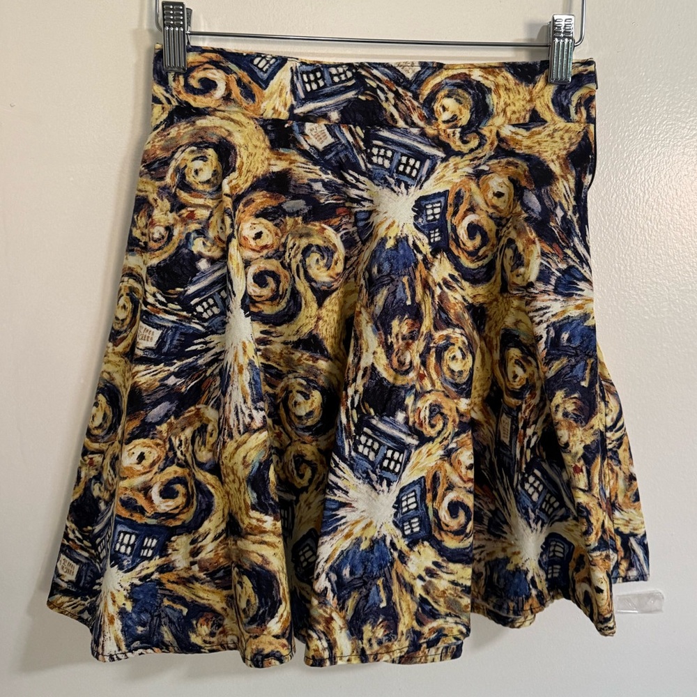 Doctor Who Exploding Tardis Handcrafted Skirt